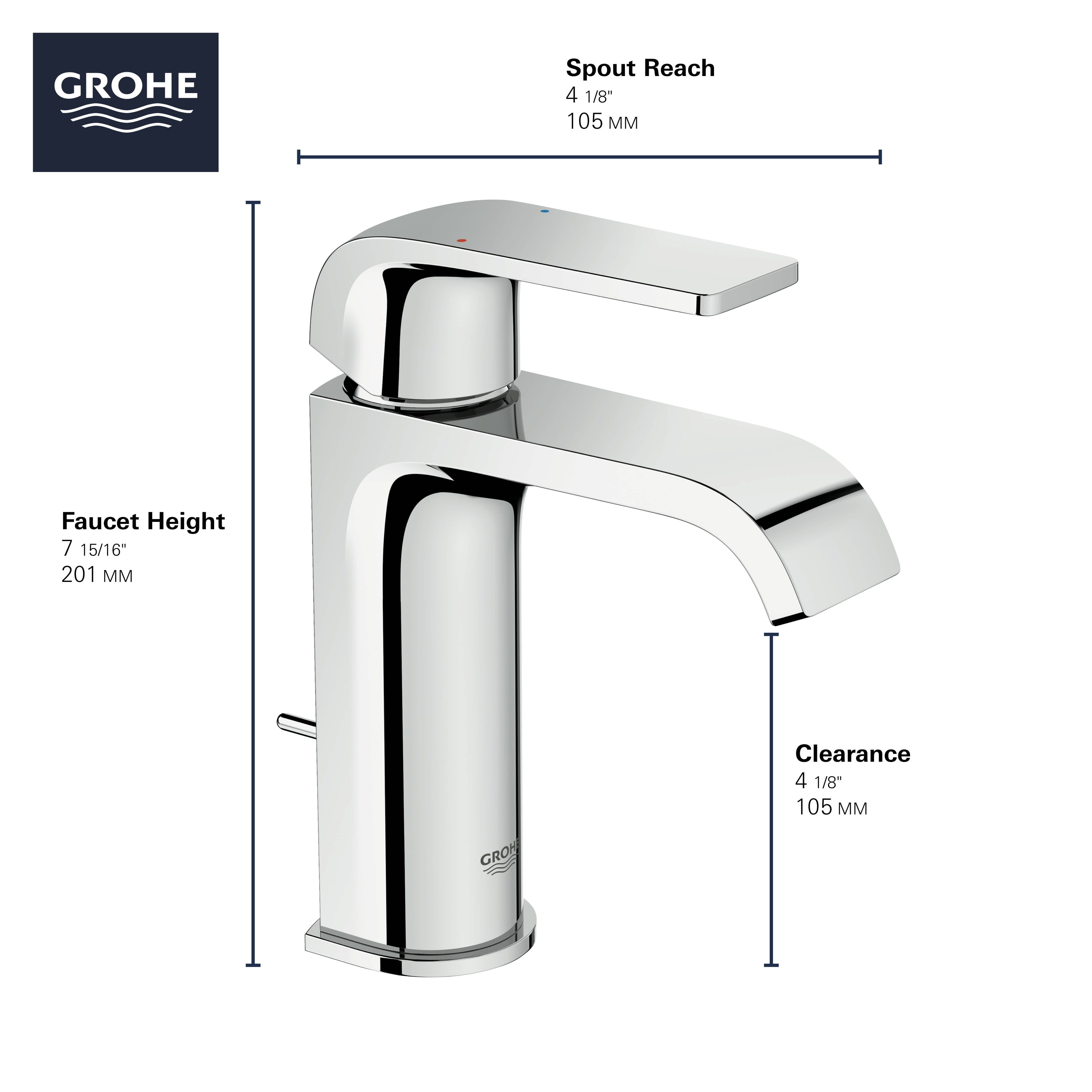 bathtub faucet sizes